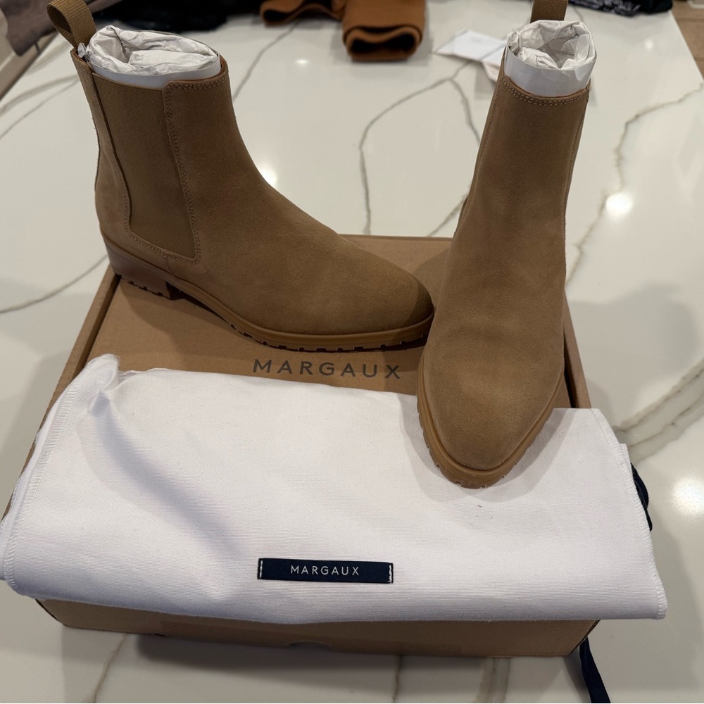 Margaux Sand Chelsea Boots BNIB